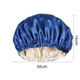 thumbnail image 3 of Silk Bonnet for Sleeping Women, Double Layer Satin Bonnet for Hair Care, Bonnets for Sleeping with Adjustable Elastic for Long, Curly, or Natural Hair Protection, 3 of 3