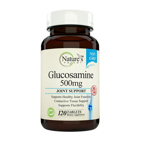 Nature's Potent ™ - Glucosamine Sulfate 500mg, Supplément Joints
