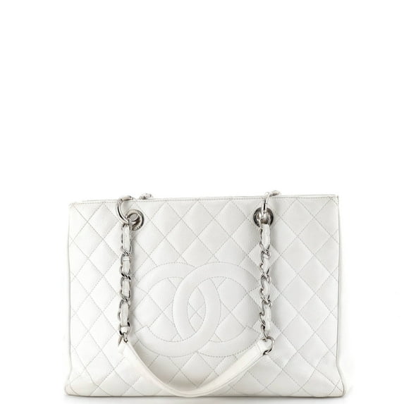Pre-Owned Grand Shopping Tote Quilted Caviar By Rebag