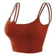 thumbnail image 4 of Glisme Sports Bras For Women High Support Comfortable Large Thin Sagging Side Backless Shining No Steel Ring Wrapping Bra Workout Yoga Top Athletic Red, 4 of 5