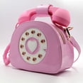 thumbnail image 2 of YOUI-GIFTS Retro dial telephone Crossbody Shoulder Bag,Pu Movable microphone Purse for Women, 2 of 5