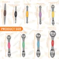 thumbnail image 2 of 9 Pieces Magnetic Measuring Spoons Set Dual Sided Stainless Steel Kitchen Scale Tool Baking Stackable Measure Teaspoon ﻿, 2 of 7