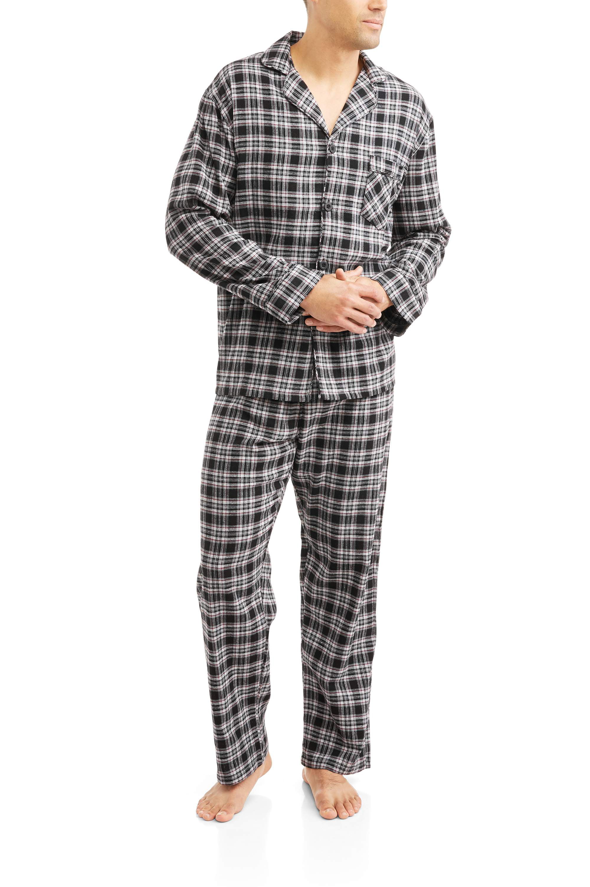 Hanes Mens Flannel Pajama Set