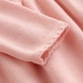 thumbnail image 6 of IBTOM CASTLE Baby Girls Sweater Dresses Infant Toddler Solid Long Sleeve Ribbed Pullover Fall Winter Dress Vintage Ruffle Knit Outfit 3-6 Months Pink, 6 of 8