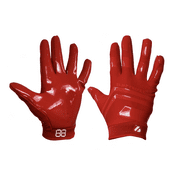 FRG-03 red professional receiver football gloves, RE, DB, RB (S)