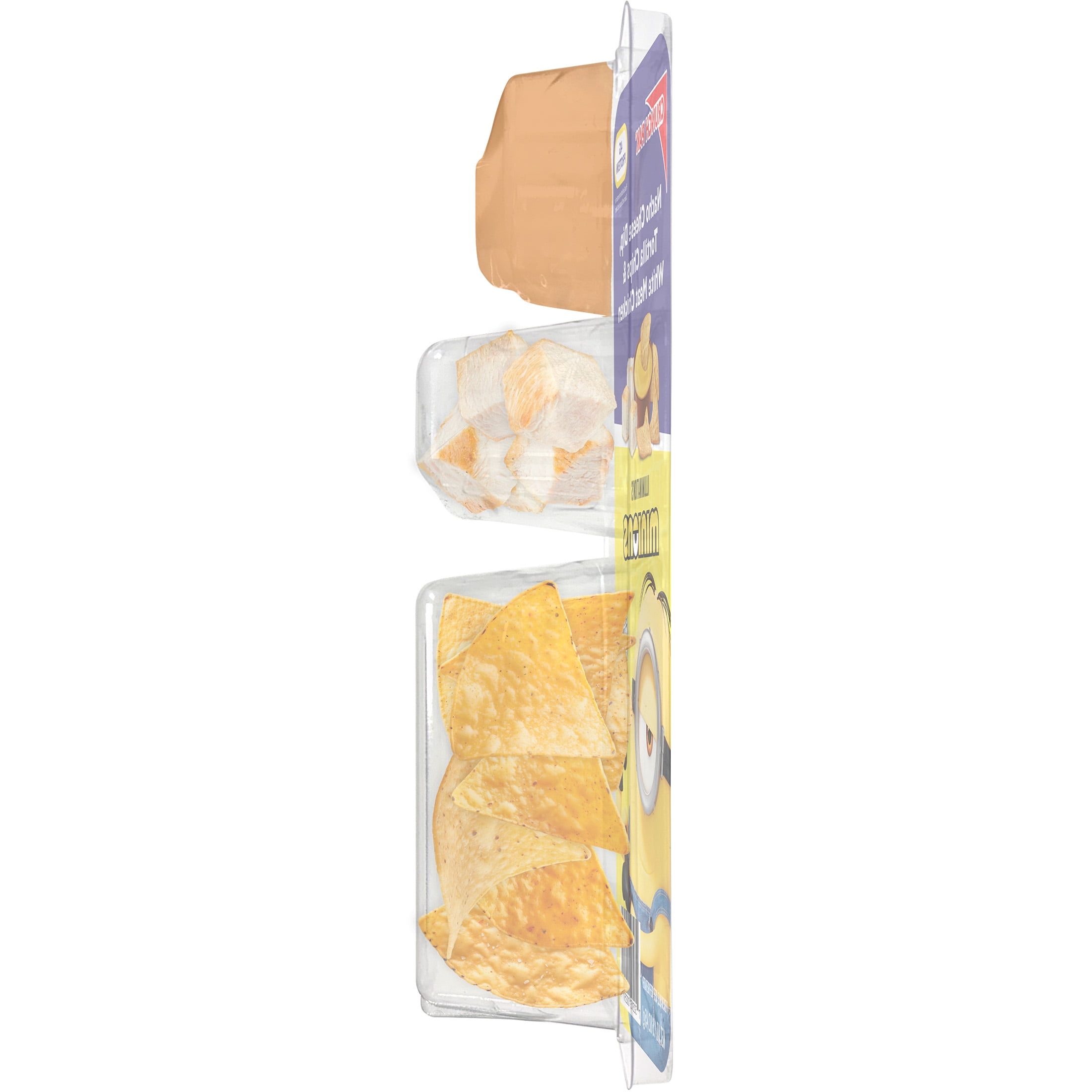 Crunch Pak Featuring Minions with Grilled Chicken, Nacho Cheese, and Tortilla Chips 1.6oz Snack Tray