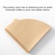 thumbnail image 4 of Papel de filtro de café con forma de abanico cónico: filtros desechables de pulpa de madera sin blanquear para goteo,preparación manual,compatible con máquina, 4 of 8