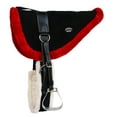 thumbnail image 2 of Horse Western Fleece Padded Suede Bareback Saddle Pad w/ Cinch Stirrups 39157, 2 of 2