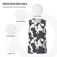 thumbnail image 3 of Xecao Black And White Sheeps print basketball shirt for both men and women, a unisex basketball jersey perfect for theme parties-X-Large, 3 of 6