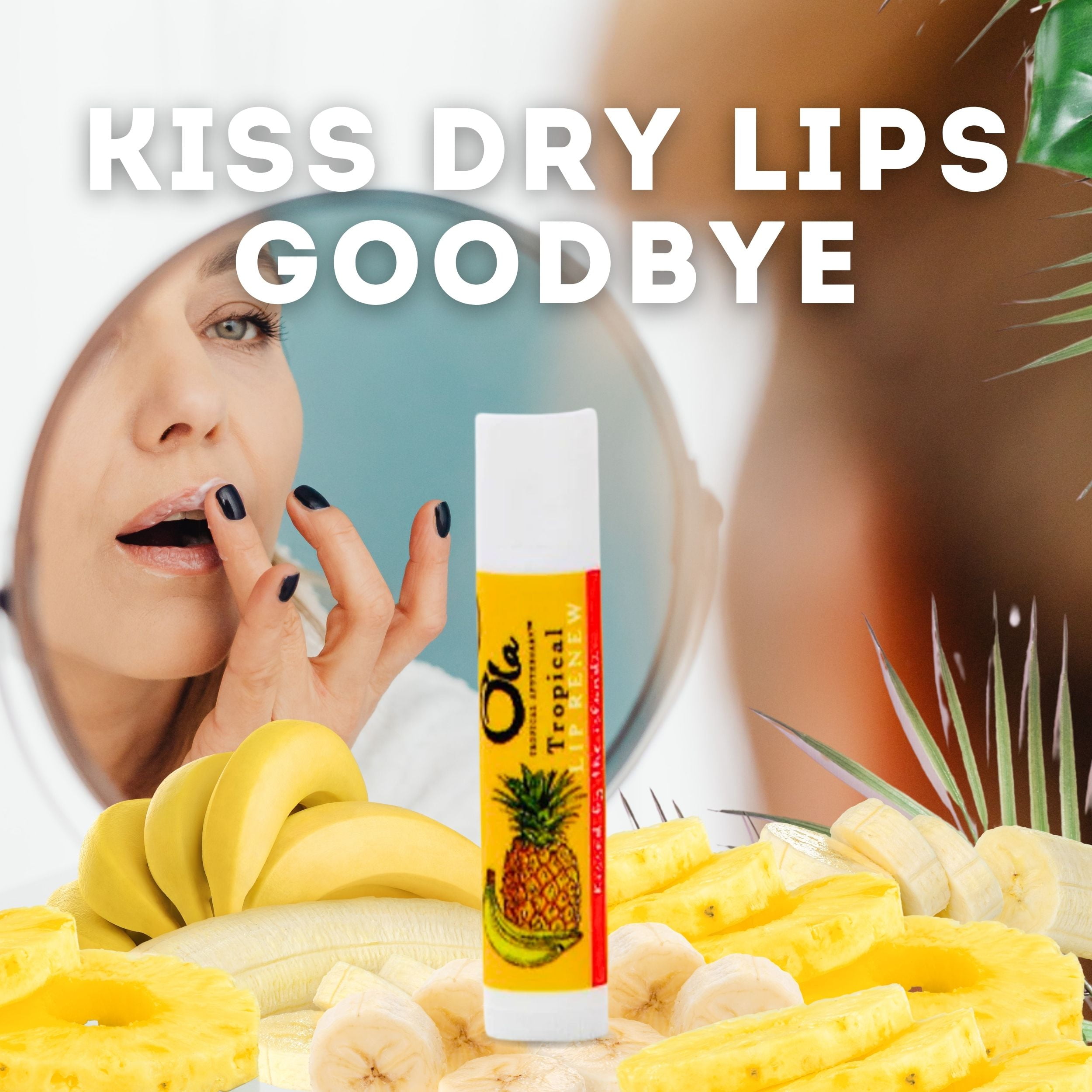 Ola Tropical Apothecary Tropical Lip Renew - Tropical Smoothie Lip Balm - 3PK
