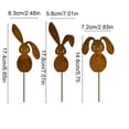 thumbnail image 3 of Garden Flower Pot Outdoor Courtyard Inserts Wrought Iron Silhouettes Decorative Easter Party Supplies, 3 of 6