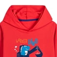 thumbnail image 5 of Karoyedx Boys Toddler Clothes Toddler Kids Boys Outfit Set Cartoon Print Long Sleeve Hoodie With Jogger Pants 2Pcs Casual Loose Soft Fall Winter Clothing Set Red Size,7-8 Years, 5 of 5