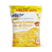 Equate Value Size Honey Lemon Cough Drops with Menthol, 160 Count