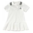 thumbnail image 1 of Bullpiano Baby Girls Clothes Dresses For Girls Short Sleeve Pleated Dress Holiday Dress, 1 of 7