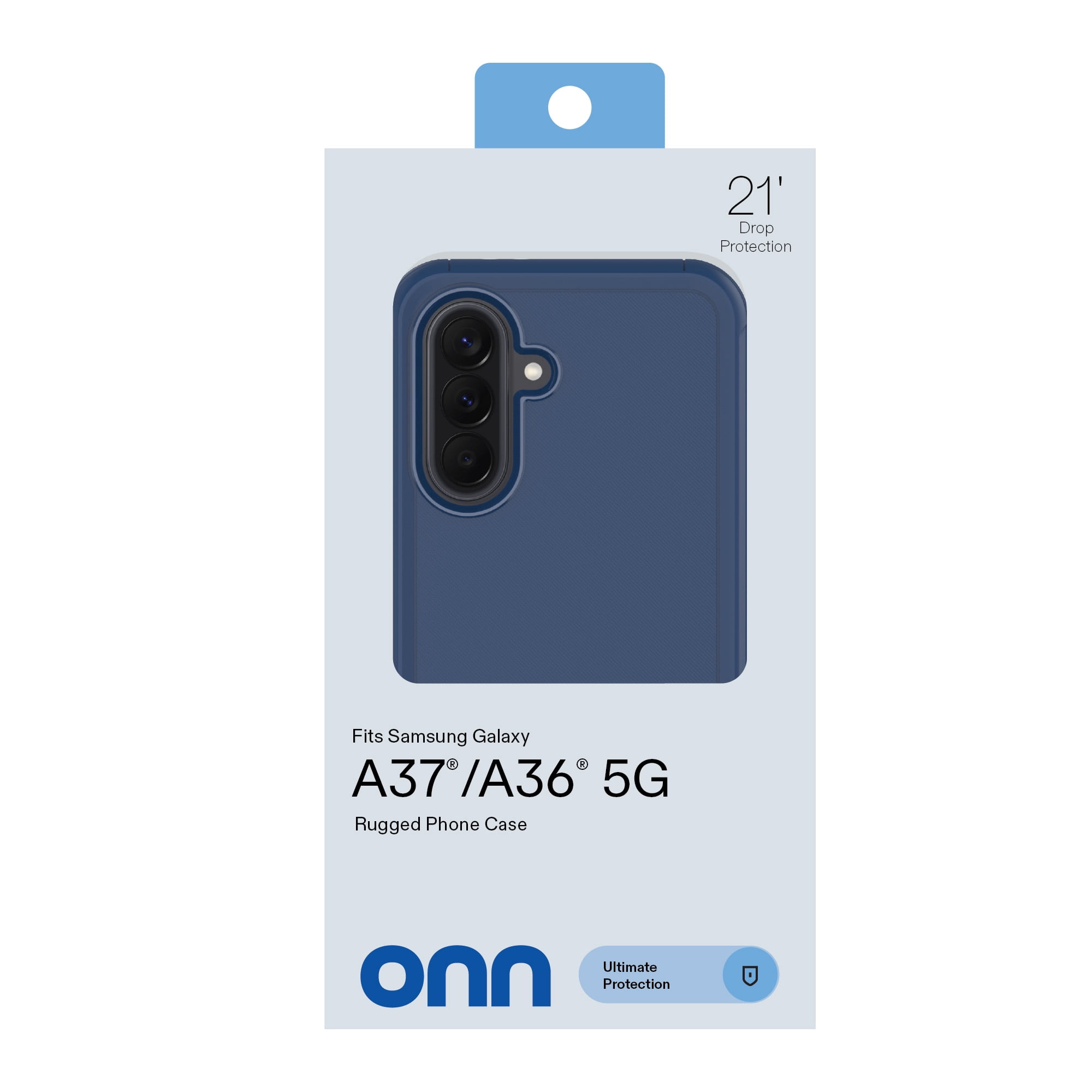 onn Rugged Phone Case for Samsung Galaxy A37 5G / A36 5G - Navy Blue