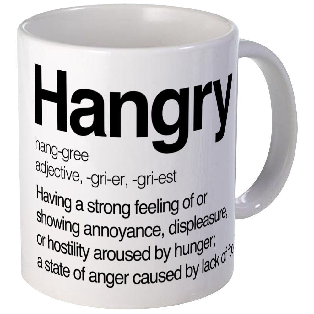 CafePress Hangry Definition Unique Coffee Mug, Coffee Cup CafePress