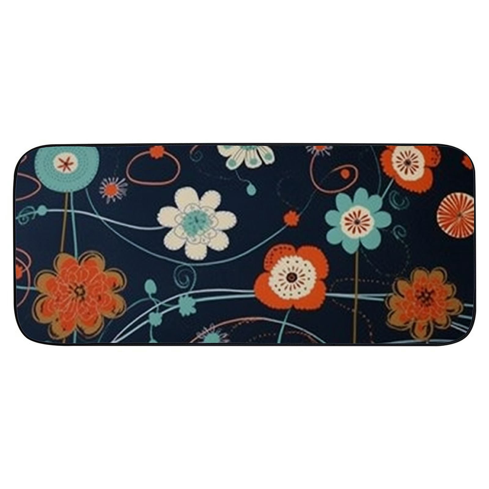 Qinduosi Decorative Door Mat, Door Mat with Non-Slip Rubber Backing, Cleaning, Traps Dirt, for Entry, Patio, Garage, Ali Benyon Abstract Suzy 19.68*47.24 in