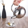 thumbnail image 3 of Stainless Steel Water Kettle Teapot With Infuser Filter Coffee Kettle Green Oolong Tea Jug Home Office Tea Coffee Tools Cookware, 3 of 9