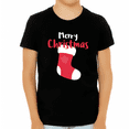 thumbnail image 1 of Christmas Stocking Christmas Shirt Kids Christmas Shirts Funny Christmas TShirts for Boys Christmas Gift, 1 of 6