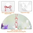 thumbnail image 4 of Lsque Purple Butterfly On Wild Print Christmas Tree Skirt, Tree Skirt with Ties or Velcro, Perfect for Holiday Decorations, Halloween, and New Year-30", 4 of 7