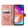 thumbnail image 3 of Galaxy A70 Phone Case, Dteck Embossed Butterfly Magnetic Flip PU Leather Wallet Foilo Case Stand Protective Cover with Hand Strap [Built-in card slots/money pocket] for Samsung Galaxy A70, Rosegold, 3 of 5