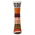 thumbnail image 7 of MeMoi Snow Dazzle Geometric Cozy Crew Sock - Womens - Female, One Size, Acai, 7 of 7