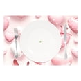 thumbnail image 2 of Valentine's Day Hearts Balloons 12×18 inch Placemats Heat Resistant Washable Foldable Rectangular Placemats Set Decoration Indoor Outdoor for Kitchen Dining Table 4PCs, 2 of 8
