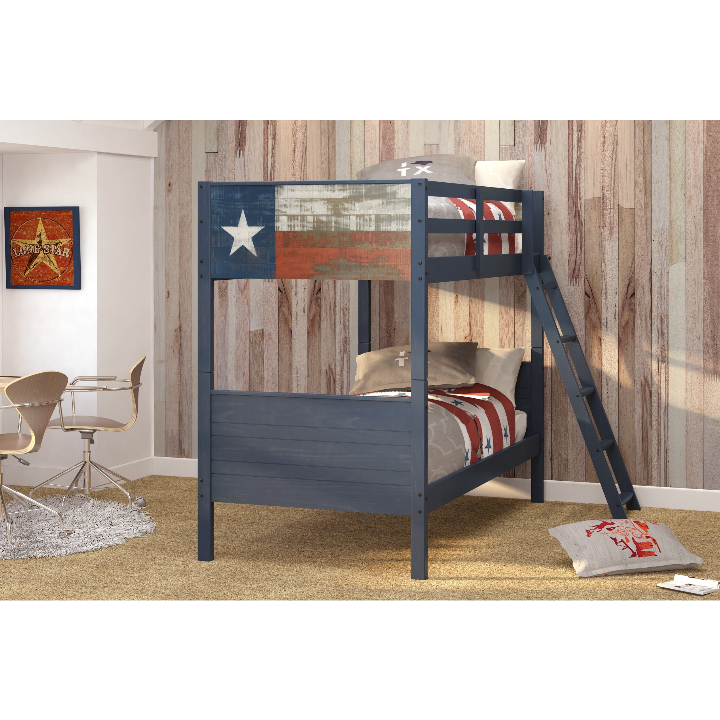 Donco Kids Lonestar Twin Over Bunk Bed Com
