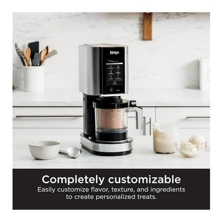Ninja - CREAMi, Ice Cream Maker, 7 One-Touch Programs - Cloud Silver
