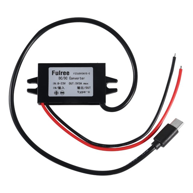 Convertidor de CC a CC DIANN 12 V a 5 V 3 A 15 W USB tipo C