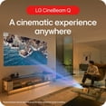 thumbnail image 2 of LG CineBeam Q HU710PB 4K Smart Portable Projector with Auto Screen Adjustment, Auto Focus, RGB Laser, Up to 154% DCI-P3, 2 of 8