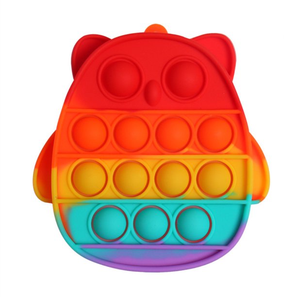Juguetes De Búho, Billetera De Burbujas Con Llavero, Juguete De Burbujas Sensorial Antiestrés Para Niños seitruly HA042944-02