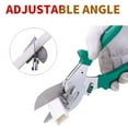 thumbnail image 5 of Miter Angle Scissors Adjustable 45 to 135 Degree Safety Lock Trim Shears Tools Green, 5 of 5