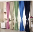 thumbnail image 2 of Cortina de ventana Sunnimix Panel Pura Ojal Decoración Habitación azul 100x250cm Cortina, 2 of 4