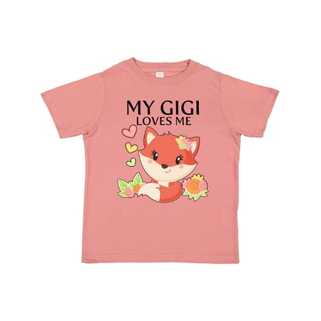 

Inktastic My Gigi Loves Me- Little Fox Boys or Girls Toddler T-Shirt