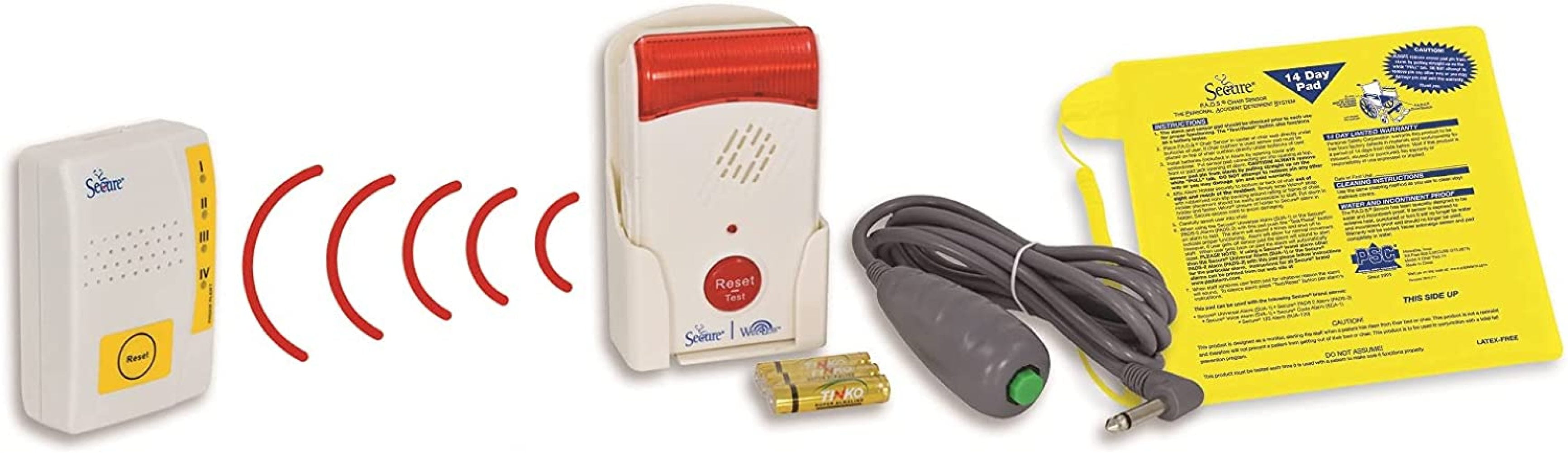 BalyFovin Caregiver Alert System Chair Exit Alarm Set Wireless Pager