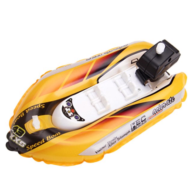 Bath Toy Wind up Interactive Inflatable Funny Boat Bathtub Toy Floating Toy