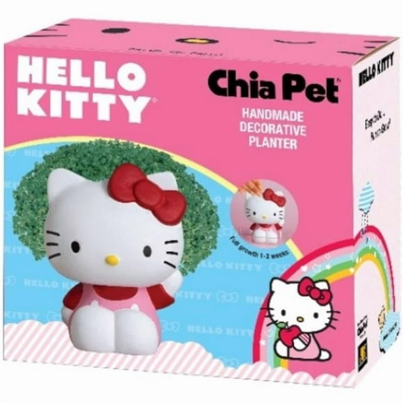Maceta decorativa Hello Kitty de Chia Pet con paquete de semillas