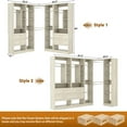 thumbnail image 7 of Homieasy 87.2" Large Corner Closet Organizer - 3 Sets with 4 Drawers, 4 Rods & Heavy-Duty 2000+ lbs Capacity,White Oak, 7 of 7