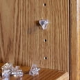 thumbnail image 5 of 5mm Clear Shelf Support Pegs Plastic Bookcase Cabinet Clips Holder Self-Locking Pins, 5 of 5