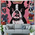 thumbnail image 4 of Orinice Pop Art Dog Tapestry Wall Hanging Unique Style Graphic Tapestries Home Wall Decor for Living Room Bedroom Dorm 40x60inch, 4 of 6