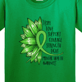 thumbnail image 4 of Inktastic Mental Health Awareness Green Sunflower Ribbon Youth T-Shirt, 4 of 5