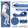thumbnail image 3 of Camping Mattress with Foot Pump, Upgraded Thickness 10cm/4" Self-Inflating Sleeping Pad, Hiking Mattress with Pillow, Ultra Light Air Mattress for Camping, Tent, Hiking (Blue), 3 of 5