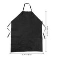 thumbnail image 2 of FOLOYORI Delantal Impermeable Negro Con Cruzado Para Chefs, Estilistas Y Domésticas, 2 of 8