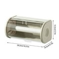 thumbnail image 2 of Boreal Craft Égouttoir à Vaisselle Enroulable en Acier Inoxydable Pratique Support de Serviette de Cuisine Grand Rangement de Rouleau de Tissu avec Couvercle Rangement de Tissu Pratique, 2 of 2