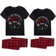 thumbnail image 3 of Pijamas de Navidad a juego para parejas, conjunto de ropa de dormir corta DIY para primera o segunda Navidad, 2023, 3 of 3