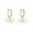 B-Gold, variant on Sterling Silver Bow Huggie Hoop Earrings for Women Teens Bowknot Small Hoop Earrings Huggie Drop