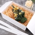 thumbnail image 5 of caja de cartón blanca con cinta, caja de regalo doblada vacía, embalaje de regalo con tapa, embalaje de regalo, caja decorativa de cumpleaños, embalaje de regalo JM, 5 of 5