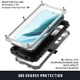 thumbnail image 6 of ELEHOLD for Samsung Galaxy S24 Plus Case,Outdoor Sports Military Heavy Duty Full Body Cover with Built in Screen Protector Hidden Kickstand Shockproof Dustproof Case for Samsung S24 Plus,Silver, 6 of 9