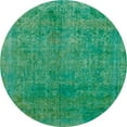 thumbnail image 1 of Ahgly Company Indoor Round Abstract Jade Green Abstract Area Rugs, 6' Round, 1 of 6